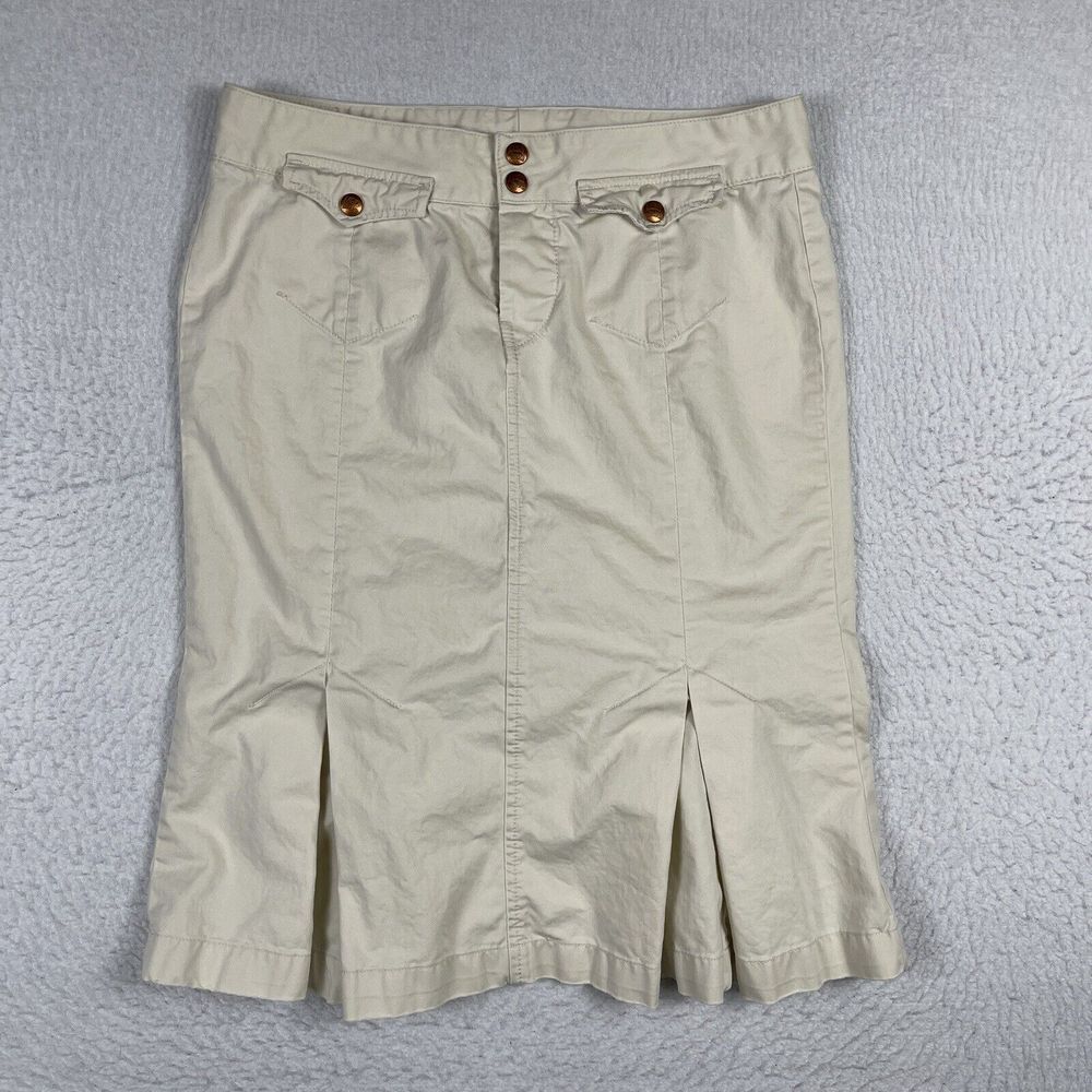 Lucky‎ Brand Skirt Womens 28 Beige Career Church Workwear Everyday Boho
